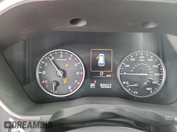 2023 Subaru Ascent Premium with VIN 4S4WMAED7P3406376, listed as a Copart auction lot 62098885 with 35,348 mi miles and Salvage title. Bid and sale history available at DreamBid. Image 9.