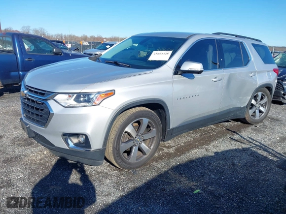 2020 Chevrolet Traverse LT with VIN 1GNEVHKW8LJ108105, listed as a IAAI auction lot 41854348 with 153,532 mi miles and . Bid and sale history available at DreamBid. Image 2.