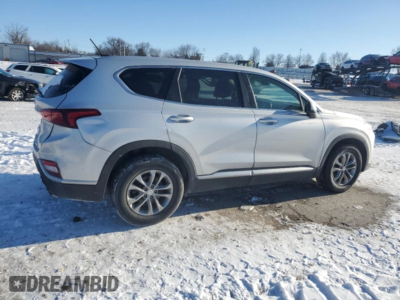 2019 Hyundai Santa Fe SE z VIN 5NMS23AD8KH117866, wystawiony jako Copart lot #45498615 z przebiegiem 70 030 mil mil oraz Szkoda całkowita • Salvage title. Historia ofert i sprzedaży dostępna na DreamBid. Obrazek 3.