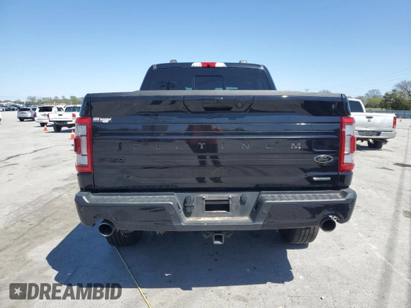 2022 Ford F-150 XL with VIN 1FTFW1E89NFB36368, listed as a Copart auction lot 51965345 with 50,781 mi miles and Salvage Title. Bid and sale history available at DreamBid. Image 6.