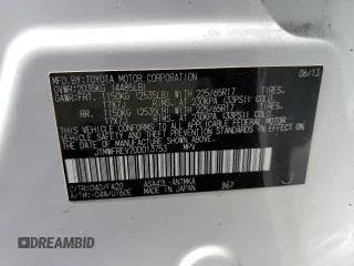 2013 Toyota RAV4 XLE с VIN JTMWFREV2DD013753, выставлен на аукционе Copart как лот 58044925 с пробегом 106 671 миль миль и Списание • Salvage title. История ставок и продаж доступна на DreamBid. Изображение 13.