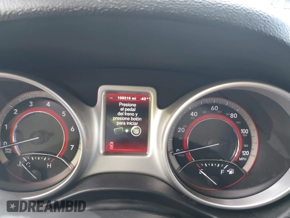 2019 Dodge Journey GT with VIN 3C4PDCEG6KT693690, listed as a IAAI auction lot 41511926 with 109,316 mi miles and . Bid and sale history available at DreamBid. Image 7.