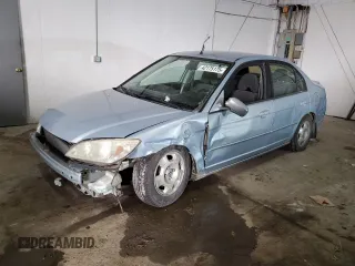 2004 Honda Civic with VIN JHMES96684S004578, listed as a Copart auction lot 42175175 with 0 mi miles and Salvage Title. Bid and sale history available at carsss.com. Image 1.