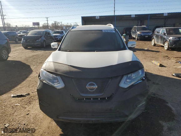 2017 Nissan Rogue S with VIN JN8AT2MV1HW000602, listed as a Copart auction lot 43781445 with 122,976 mi miles and Salvage Title. Bid and sale history available at carsss.com. Image 5.