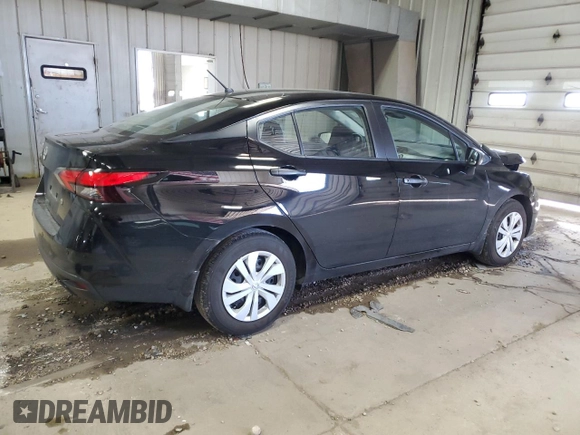 2024 Nissan Versa S with VIN 3N1CN8DV6RL893345, listed as a Copart auction lot 50308005 with 12,585 mi miles and Salvage Title. Bid and sale history available at carsss.com. Image 3.