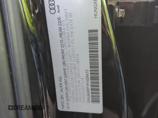 2017 Audi A3 Premium z VIN WAUAUGFF1H1025473, wystawiony jako Copart lot #72755394 z przebiegiem 22 116 mil mil oraz Szkoda całkowita • Salvage title. Historia ofert i sprzedaży dostępna na DreamBid. Obrazek 12.