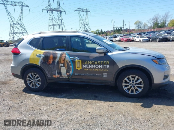 2017 Nissan Rogue SV with VIN KNMAT2MV4HP543271, listed as a IAAI auction lot 42059327 with 157,994 mi miles. Bid and sale history available at carsss.com. Image 14.