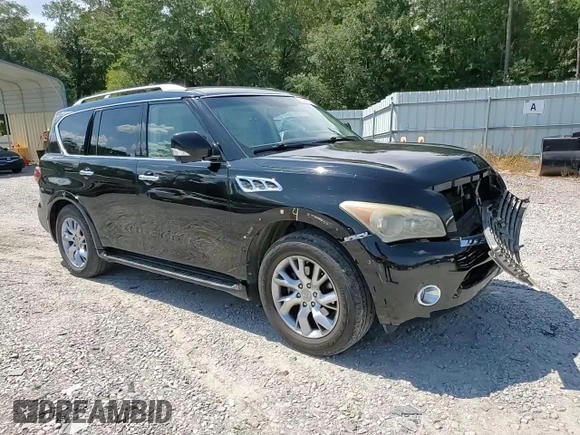 2011 Infiniti QX56 7-passenger with VIN JN8AZ2NFXB9501158, listed as a Copart auction lot 69260764 with 259,923 mi miles and Salvage Title. Bid and sale history available at carsss.com. Image 11.