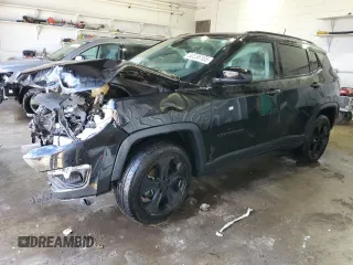 2018 Jeep Compass Latitude with VIN 3C4NJDBB5JT394687, listed as a Copart auction lot 50236165 with 50,070 mi miles and Salvage Title. Bid and sale history available at carsss.com. Image 1.