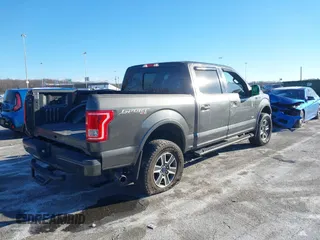 2015 Ford F-150 XLT with VIN 1FTEW1EP9FFC81723, listed as a IAAI auction lot 41258095 with 90,718 mi miles. Bid and sale history available at carsss.com. Image 4.