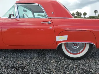 1955 Ford Thunderbird with VIN P5FH185381, listed as a Copart auction lot 73986904 with 2,206 mi miles and Salvage Title. Bid and sale history available at DreamBid. Image 12.