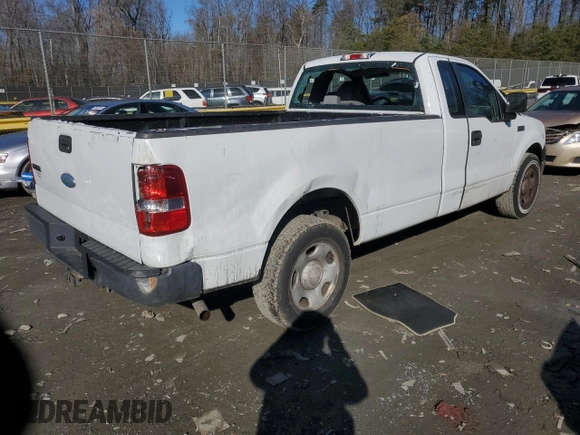 2007 Ford F-150 XL with VIN 1FTRF12W67NA57720, listed as a Copart auction lot 84616654 with 160,980 mi miles and Salvage Title. Bid and sale history available at carsss.com. Image 3.