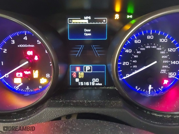 2017 Subaru Outback Touring with VIN 4S4BSETC4H3427001, listed as a IAAI auction lot 41288084 with 151,619 mi miles. Bid and sale history available at carsss.com. Image 7.