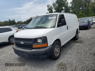 2013 Chevrolet Express Cargo with VIN 1GCSGAFX8D1119655, listed as a Copart auction lot 65659025 with 81,670 mi miles and Salvage title. Bid and sale history available at DreamBid. Image 1.