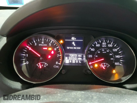 2013 Nissan Rogue S with VIN JN8AS5MV2DW136848, listed as a Copart auction lot 41373015 with 72,813 mi miles and Salvage Title. Bid and sale history available at DreamBid. Image 9.