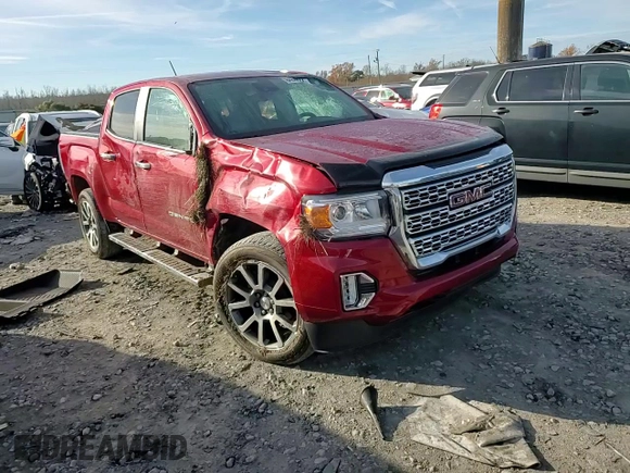 2021 GMC Canyon 2WD Denali with VIN 1GTG5EEN7M1254810, listed as a Copart auction lot 84808244 with 32,726 mi miles and Salvage Title. Bid and sale history available at carsss.com. Image 10.