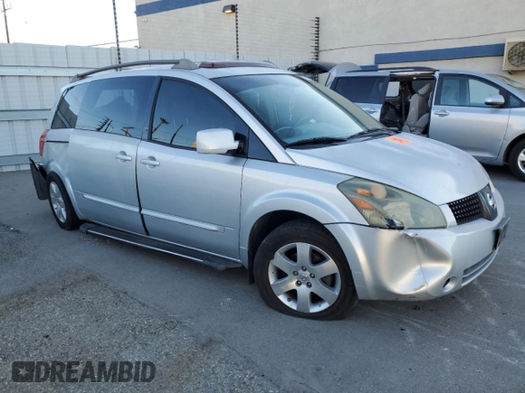 2006 Nissan Quest SE with VIN 5N1BV28U96N118097, listed as a Copart auction lot 78171414 with 0 mi miles and Salvage Title. Bid and sale history available at carsss.com. Image 4.