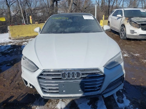 2018 Audi A5 Coupe Premium Plus with VIN WAUTNAF57JA026143, listed as a IAAI auction lot 41639054 with 118,022 mi miles. Bid and sale history available at carsss.com. Image 12.