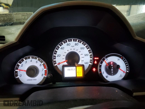 2012 Honda Pilot EX-L with VIN 5FNYF4H78CB017208, listed as a Copart auction lot 52321835 with 196,953 mi miles and Salvage Title. Bid and sale history available at DreamBid. Image 9.
