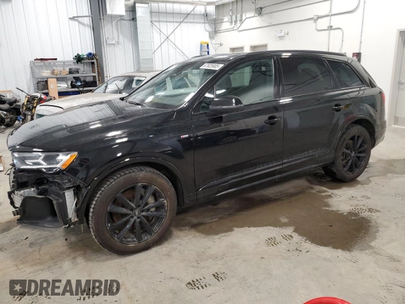 2022 Audi Q7 Komfort with VIN WA1BXBF75ND011820, listed as a Copart auction lot 87925905 with 49,206 mi miles and Salvage Title. Bid and sale history available at carsss.com. Image 1.