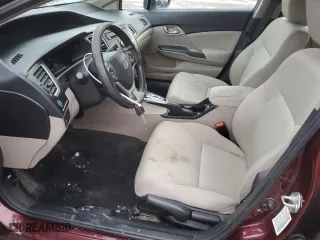 2015 Honda Civic Sedan LX with VIN 19XFB2F54FE218977, listed as a Copart auction lot 89195335 with 184,568 mi miles and Clean Title. Bid and sale history available at carsss.com. Image 7.
