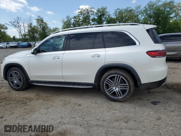 2021 Mercedes-Benz GLS 450 with VIN 4JGFF5KE4MA396704, listed as a Copart auction lot 55284015 with 22,181 mi miles and Salvage Title. Bid and sale history available at DreamBid. Image 2.