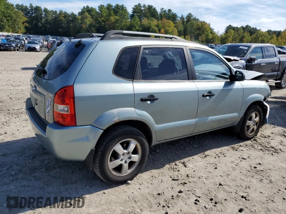 2007 Hyundai Tucson GLS with VIN KM8JM12B07U632606, listed as a Copart auction lot 71704864 with 136,655 mi miles and Clean Title. Bid and sale history available at carsss.com. Image 3.