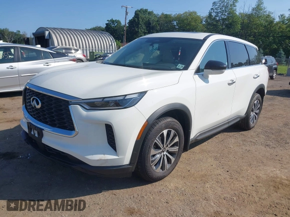 2024 Infiniti QX60 Pure with VIN 5N1DL1ES8RC357555, listed as a IAAI auction lot 42571285 with 8,557 mi miles and . Bid and sale history available at DreamBid. Image 17.