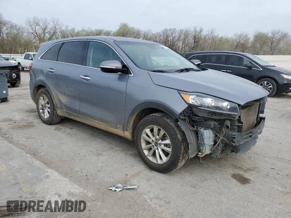 2020 Kia Sorento LX V6 with VIN 5XYPGDA51LG614419, listed as a Copart auction lot 50612755 with 136,310 mi miles and Salvage Title. Bid and sale history available at carsss.com. Image 4.
