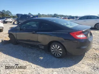 2012 Honda Civic Cpe LX with VIN 2HGFG3B51CH523318, listed as a Copart auction lot 47490915 with 0 mi miles and Salvage Title. Bid and sale history available at carsss.com. Image 2.