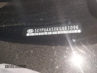 2019 Kia Sorento EX Sport V6 with VIN 5XYPH4A5XKG461096, listed as a IAAI auction lot 41909710 with 67,027 mi miles. Bid and sale history available at carsss.com. Image 9.