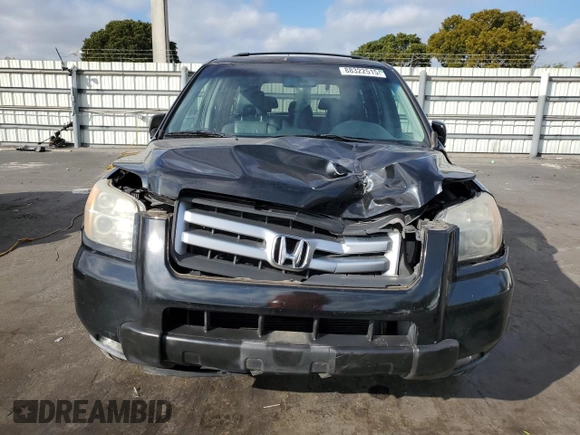 2007 Honda Pilot EX-L with VIN 5FNYF28767B041467, listed as a Copart auction lot 88322515 with 156,403 mi miles and Salvage Title. Bid and sale history available at carsss.com. Image 5.