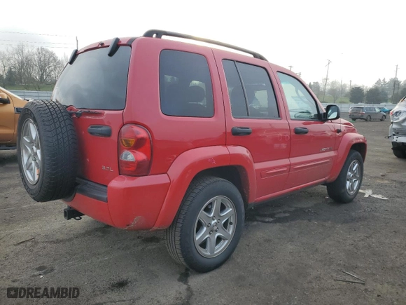 2003 Jeep Liberty Limited with VIN 1J8GL58K33W653019, listed as a Copart auction lot 89282485 with 167,216 mi miles and Salvage Title. Bid and sale history available at carsss.com. Image 3.