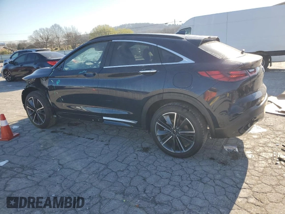 2025 Infiniti QX55 Sensory with VIN 3PCAJ5LR8SF106435, listed as a Copart auction lot 49073815 with 853 mi miles and Salvage Title. Bid and sale history available at DreamBid. Image 2.