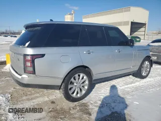 2016 Land Rover Range Rover HSE with VIN SALGS2PFXGA316503, listed as a Copart auction lot 46084185 with 134,994 mi miles and Salvage title. Bid and sale history available at DreamBid. Image 3.