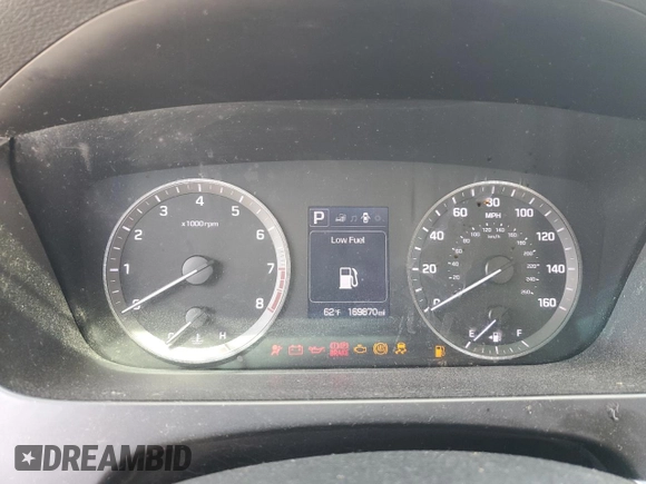 2015 Hyundai Sonata 2.4L SE with VIN 5NPE24AF4FH186244, listed as a Copart auction lot 49921124 with 169,870 mi miles and Clean Title. Bid and sale history available at carsss.com. Image 9.