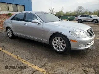 2007 Mercedes-Benz S 550 with VIN WDDNG71XX7A102888, listed as a Copart auction lot 54901285 with 214,792 mi miles and Salvage Title. Bid and sale history available at carsss.com. Image 4.