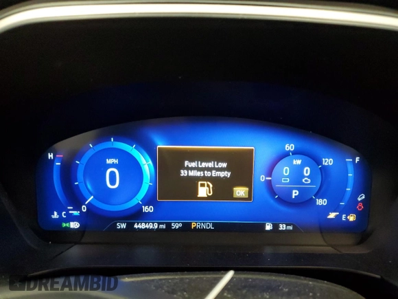 2020 Ford Escape SE Sport Hybrid with VIN 1FMCU9BZ7LUC52290, listed as a Copart auction lot 57080835 with 44,849 mi miles and Salvage title. Bid and sale history available at DreamBid. Image 9.