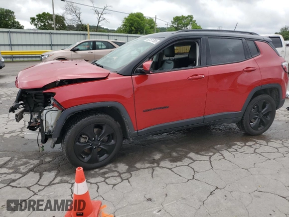 2019 Jeep Compass Altitude with VIN 3C4NJCBB0KT658703, listed as a Copart auction lot 62906995 with 80,898 mi miles and Salvage title. Bid and sale history available at DreamBid. Image 2.