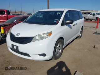 2013 Toyota Sienna L with VIN 5TDZK3DC2DS399410, listed as a IAAI auction lot 41741232 with 158,280 mi miles. Bid and sale history available at carsss.com. Image 17.
