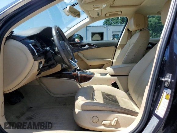 2015 Audi A6 Premium Plus with VIN WAUFGAFC9FN019250, listed as a Copart auction lot 66498725 with 64,128 mi miles and Clean title. Bid and sale history available at DreamBid. Image 7.