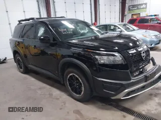 2024 Nissan Pathfinder Rock Creek with VIN 5N1DR3BD4RC257873, listed as a IAAI auction lot 41272092 with 3,324 mi miles and . Bid and sale history available at DreamBid. Image 1.