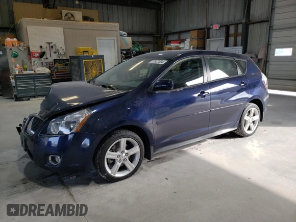 2010 Pontiac Vibe with VIN 5Y2SM6E07AZ403883, listed as a Copart auction lot 77337294 with 42,276 mi miles and Salvage Title. Bid and sale history available at carsss.com. Image 1.