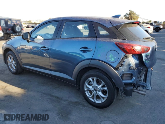 2018 Mazda CX-3 Sport with VIN JM1DKDB77J0315277, listed as a Copart auction lot 77987744 with 46,616 mi miles and Salvage Title. Bid and sale history available at carsss.com. Image 2.
