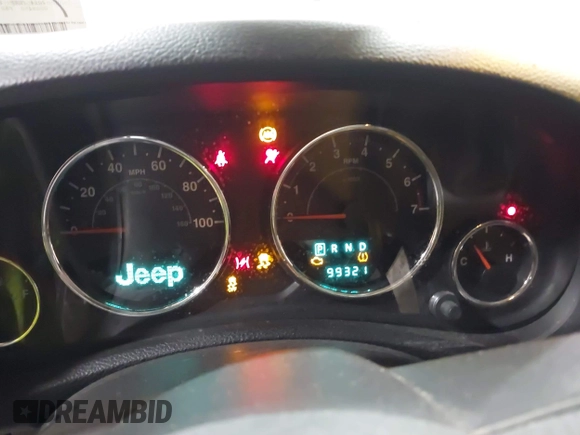 2014 Jeep Wrangler Sport with VIN 1C4AJWAG0EL173362, listed as a IAAI auction lot 42231863 with 99,321 mi miles and . Bid and sale history available at DreamBid. Image 7.