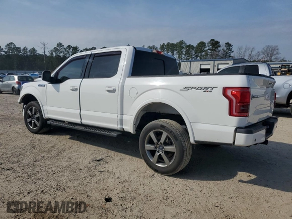 2017 Ford F-150 XL with VIN 1FTEW1EF1HFA28020, listed as a Copart auction lot 43564105 with 55,446 mi miles and Salvage title. Bid and sale history available at DreamBid. Image 2.