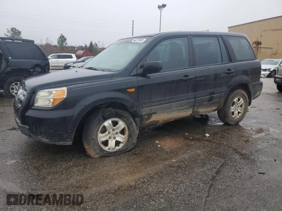 2006 Honda Pilot LX with VIN 2HKYF18106H541677, listed as a Copart auction lot 44237085 with 182,296 mi miles and Salvage Title. Bid and sale history available at DreamBid. Image 1.