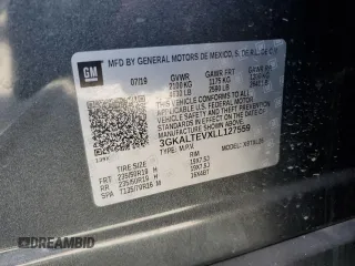 2020 GMC Terrain SLE with VIN 3GKALTEVXLL127559, listed as a Copart auction lot 54295035 with 63,677 mi miles and Salvage Title. Bid and sale history available at carsss.com. Image 13.