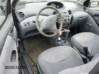 2001 Toyota ECHO with VIN JTDAT123810177910, listed as a Copart auction lot 57258295 with 35,405 mi miles and Salvage title. Bid and sale history available at DreamBid. Image 8.