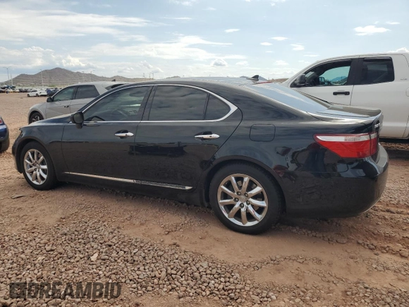 2007 Lexus LS 460 with VIN JTHBL46F475046445, listed as a Copart auction lot 64884705 with 209,036 mi miles and Clean title. Bid and sale history available at DreamBid. Image 2.